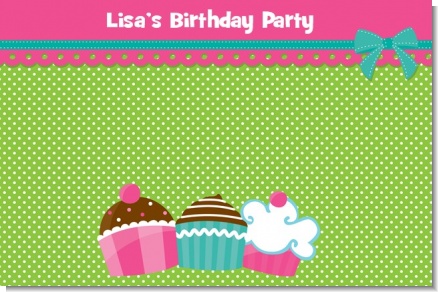 Cupcake Trio - Personalized Birthday Party Placemats