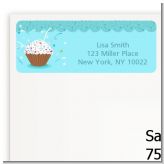 Cupcake Boy - Birthday Party Return Address Labels