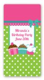 Cupcake Trio - Custom Rectangle Birthday Party Sticker/Labels
