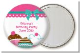 Cupcake Trio - Personalized Birthday Party Pocket Mirror Favors