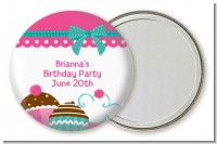 Cupcake Trio - Personalized Birthday Party Pocket Mirror Favors