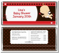 Cupid Baby Valentine's Day - Personalized Baby Shower Candy Bar Wrappers