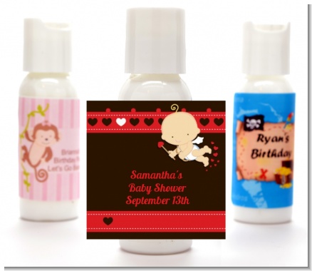 Cupid Baby Valentine's Day - Personalized Baby Shower Lotion Favors