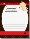 Cupid Baby Valentine's Day - Baby Shower Notes of Advice Cupid Baby Valentine's Day - Baby Shower Notes of Advice