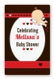 Cupid Baby Valentine's Day - Custom Large Rectangle Baby Shower Sticker/Labels thumbnail