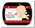 Cupid Baby Valentine's Day - Personalized Baby Shower Rounded Corner Stickers thumbnail