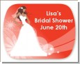 Custom Bride - Personalized Bridal Shower Rounded Corner Stickers thumbnail