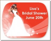 Custom Bride - Personalized Bridal Shower Rounded Corner Stickers