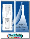 Custom Wedding Dress - Personalized Bridal Shower Candy Bar Wrappers