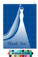 Custom Wedding Dress - Bridal Shower Thank You Cards thumbnail