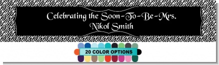 Custom Zebra - Personalized Bridal Shower Banners