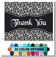 Custom Zebra - Bridal Shower Thank You Cards thumbnail