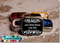 Custom Zebra - Personalized Bridal Shower Mint Tins