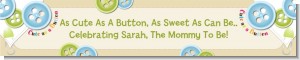 Cute As a Button - Personalized Baby Shower Banners