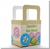 Cute As a Button - Personalized Baby Shower Favor Boxes