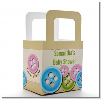 Cute As a Button - Personalized Baby Shower Favor Boxes