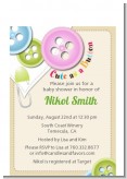 Cute As a Button - Baby Shower Petite Invitations