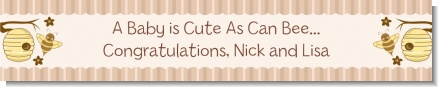 Cute As Can Bee - Personalized Baby Shower Banners