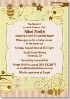 Cute As Can Bee - Baby Shower Invitations