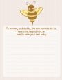 Cute As Can Bee - Baby Shower Notes of Advice thumbnail