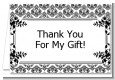 Damask - Birthday Party Thank You Cards thumbnail