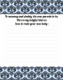 Damask Blue & Black - Baby Shower Notes of Advice thumbnail