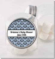 Damask - Personalized Baby Shower Candy Jar