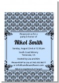 Damask - Baby Shower Petite Invitations