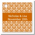 Damask Pattern - Personalized Bridal Shower Card Stock Favor Tags thumbnail