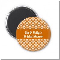 Damask Pattern - Personalized Bridal Shower Magnet Favors