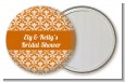 Damask Pattern - Personalized Bridal Shower Pocket Mirror Favors thumbnail