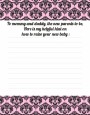 Damask Pink & Black - Baby Shower Notes of Advice thumbnail