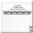 Damask - Baby Shower Return Address Labels thumbnail