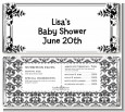 Damask - Personalized Baby Shower Candy Bar Wrappers thumbnail