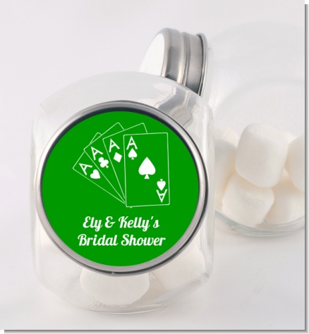 Deck of Cards - Personalized Bridal Shower Candy Jar