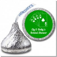 Deck of Cards - Hershey Kiss Bridal Shower Sticker Labels