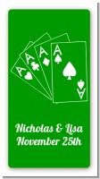 Deck of Cards - Custom Rectangle Bridal Shower Sticker/Labels