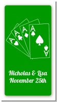 Deck of Cards - Custom Rectangle Bridal Shower Sticker/Labels