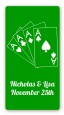 Deck of Cards - Custom Rectangle Bridal Shower Sticker/Labels thumbnail