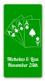Deck of Cards - Custom Rectangle Bridal Shower Sticker/Labels thumbnail