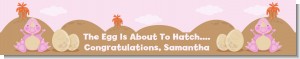 Dinosaur Baby Girl - Personalized Baby Shower Banners