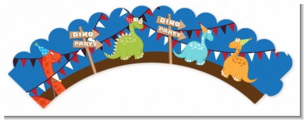 Dinosaur - Birthday Party Cupcake Wrappers
