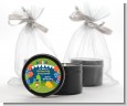 Dinosaur and Caveman - Birthday Party Black Candle Tin Favors thumbnail