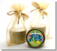 Dinosaur and Caveman - Birthday Party Gold Tin Candle Favors thumbnail