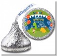 Dinosaur and Caveman - Hershey Kiss Birthday Party Sticker Labels thumbnail