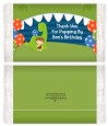 Dinosaur and Caveman - Personalized Popcorn Wrapper Birthday Party Favors thumbnail