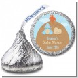 Dinosaur Baby Boy - Hershey Kiss Baby Shower Sticker Labels thumbnail