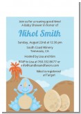 Dinosaur Baby Boy - Baby Shower Petite Invitations