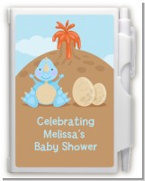 Dinosaur Baby Boy - Baby Shower Personalized Notebook Favor