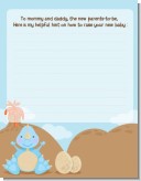 Dinosaur Baby Boy - Baby Shower Notes of Advice Dinosaur Baby Boy - Baby Shower Notes of Advice